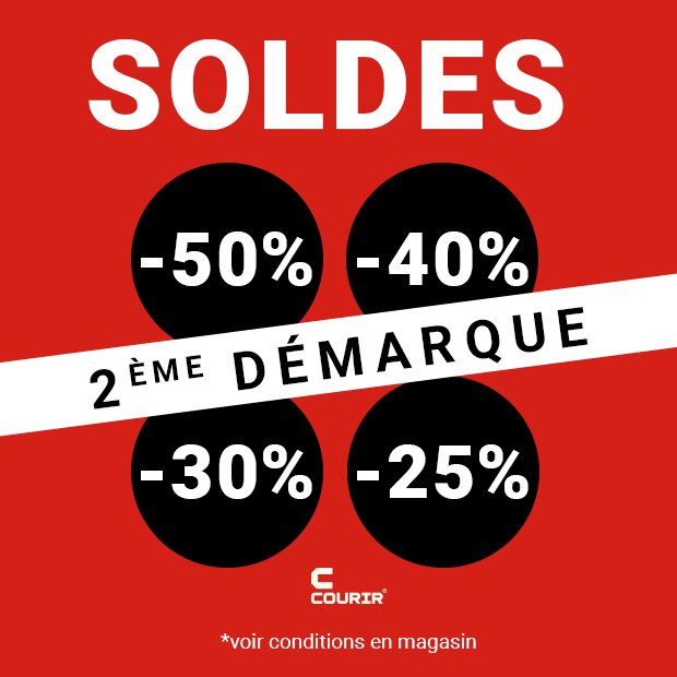 Courir soldes deuxième démarques