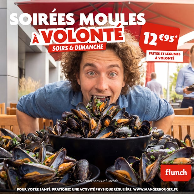 ELLES SONT DE RETOUR CHEZ FLUNCH : LES MOULES À VOLONTÉ !